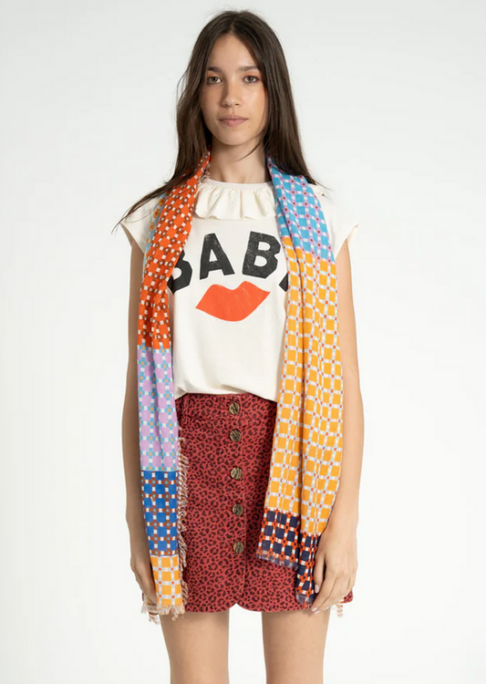 sisters department - scarf multicolor squares - Lubus & moi