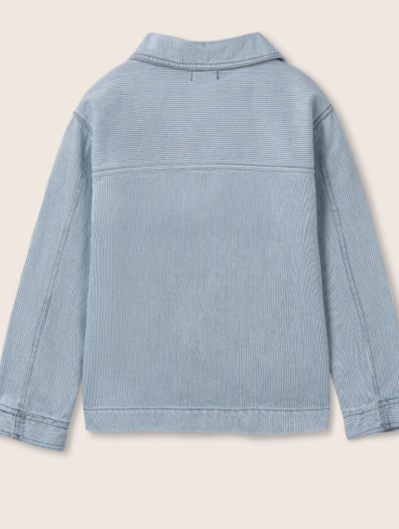 cozmo - ridge, blue-fine striped denim - Lubus & moi