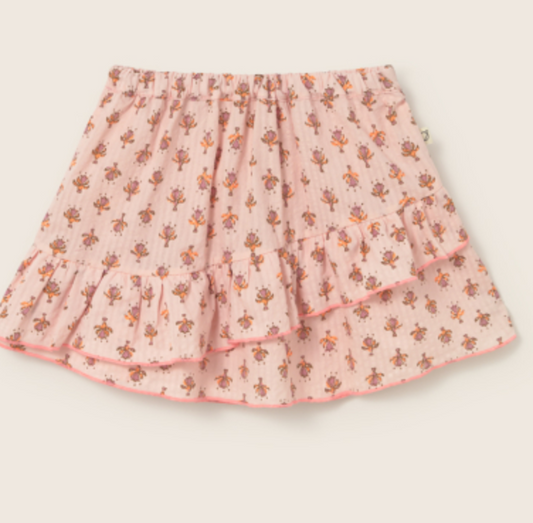 cozmo - skirt molly, cloud pink-indian flower print - Lubus & moi