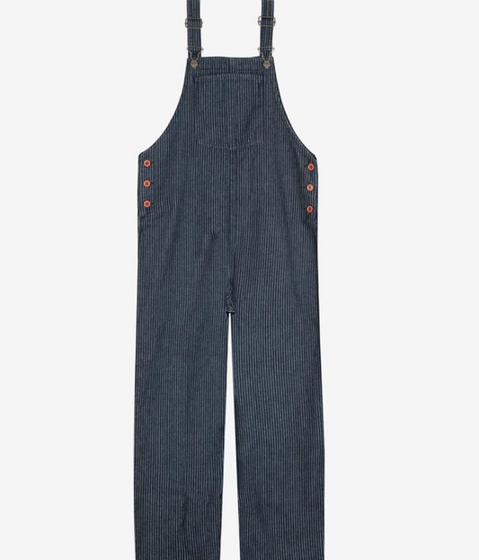 bobo choses - denim stripe dungaree, navy blue - Lubus & moi