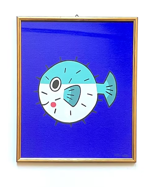 kids pics - pufferfish deep blue - Lubus & moi