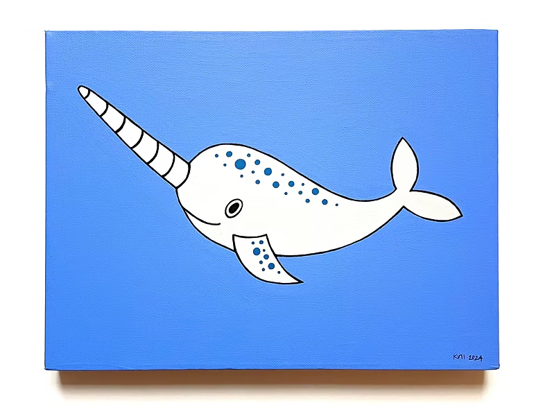 kids pics - narwhale grey/blue - Lubus & moi