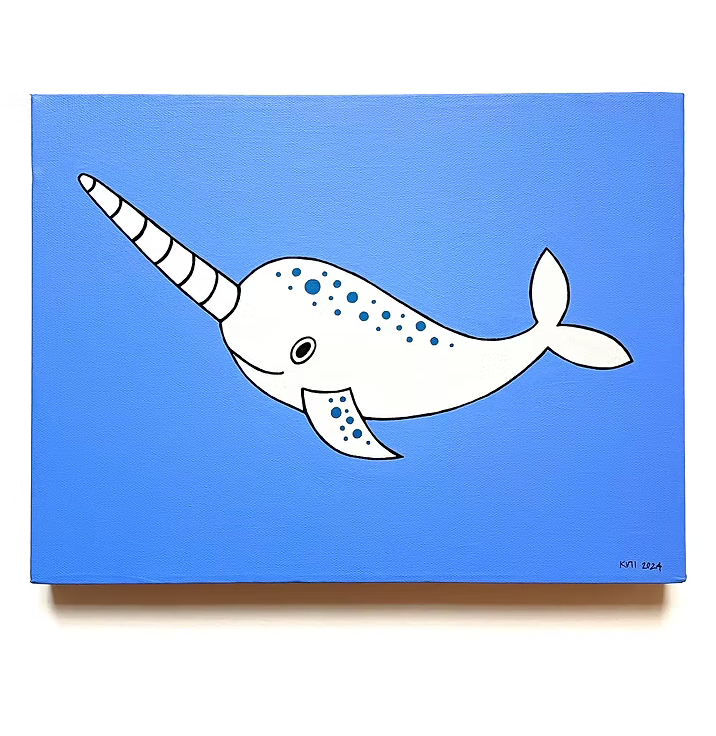 kids pics - narwhale grey/blue - Lubus & moi