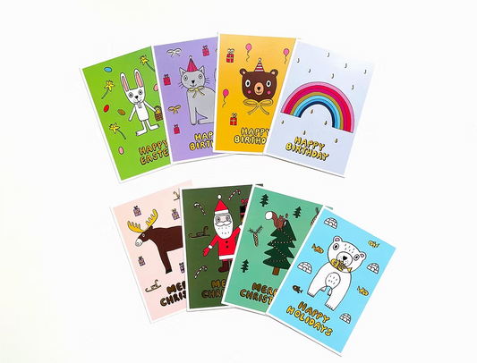 kids pics - postcard package gold - Lubus & moi