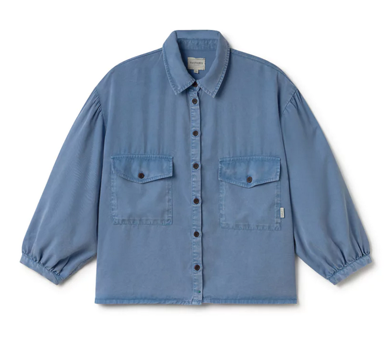 twothirds - hamushin bluse, washed blue - Lubus & moi