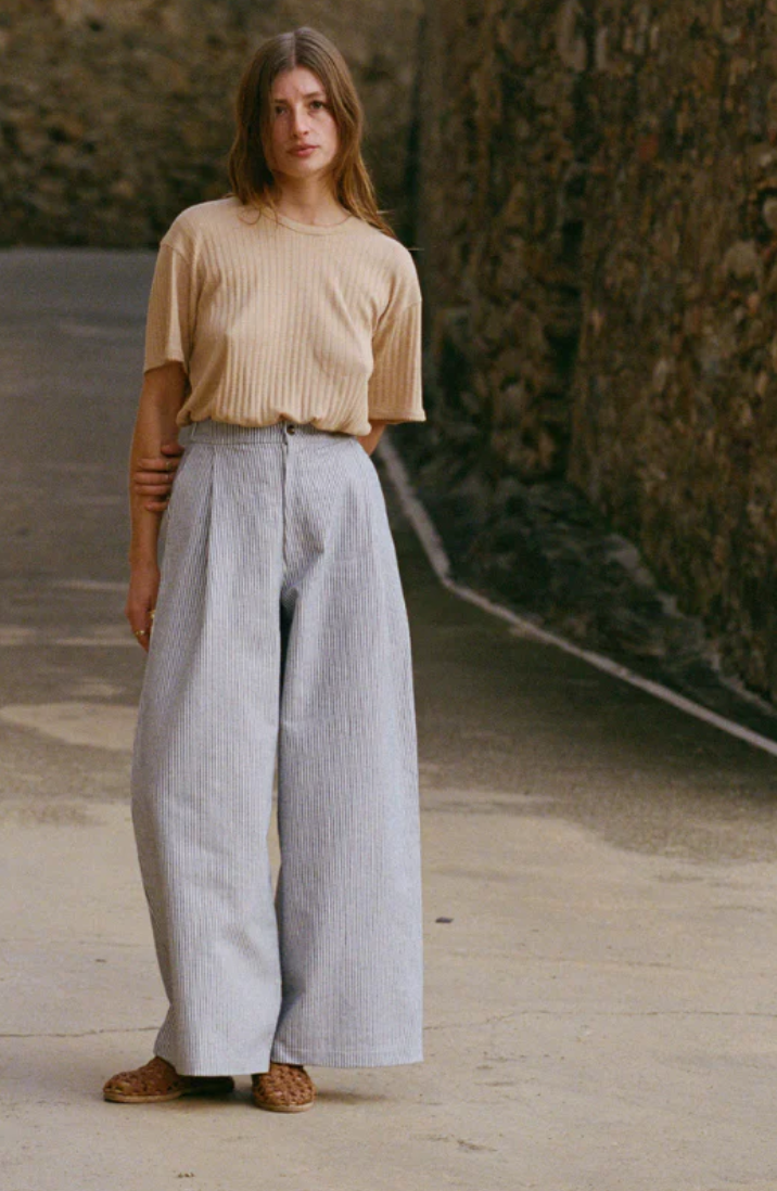 nénés paris - pantalon justine, blaue streifen - Lubus & moi