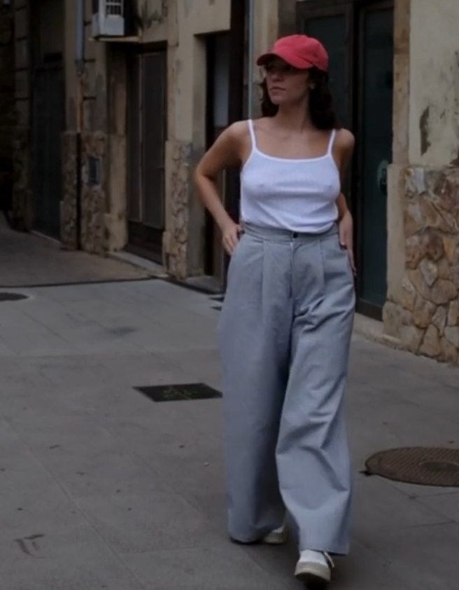 nénés paris - pantalon justine, blaue streifen - Lubus & moi