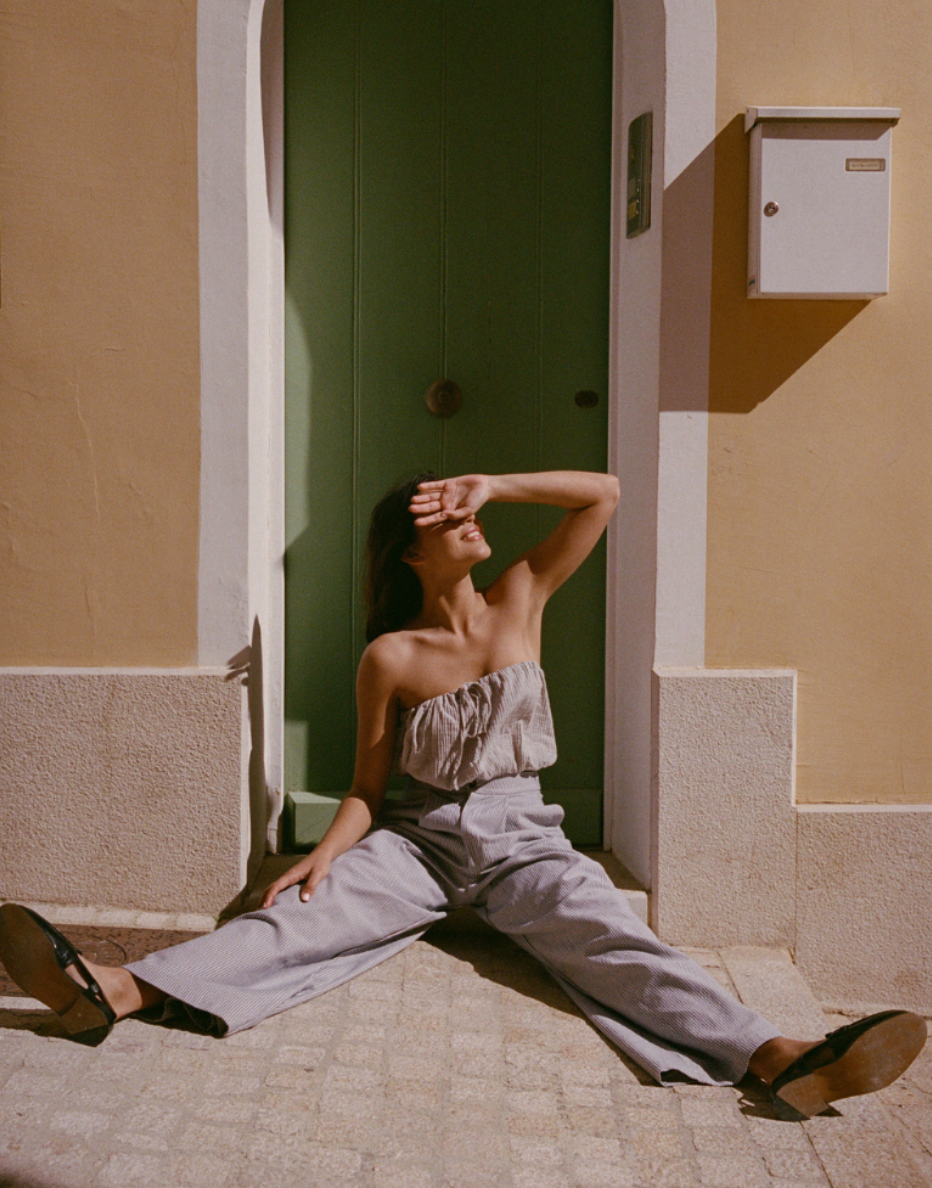 nénés paris - pantalon justine, blaue streifen - Lubus & moi