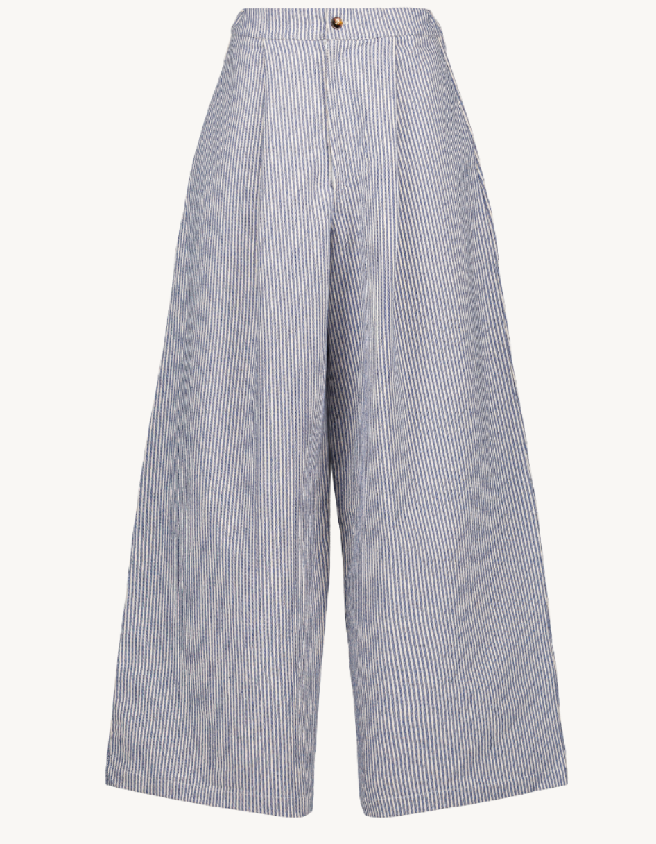 nénés paris - pantalon justine, blaue streifen - Lubus & moi
