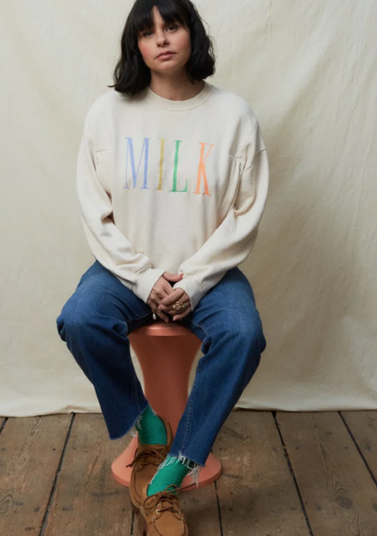 tajinebanane - mère made sweatshirt, grey - Lubus & moi