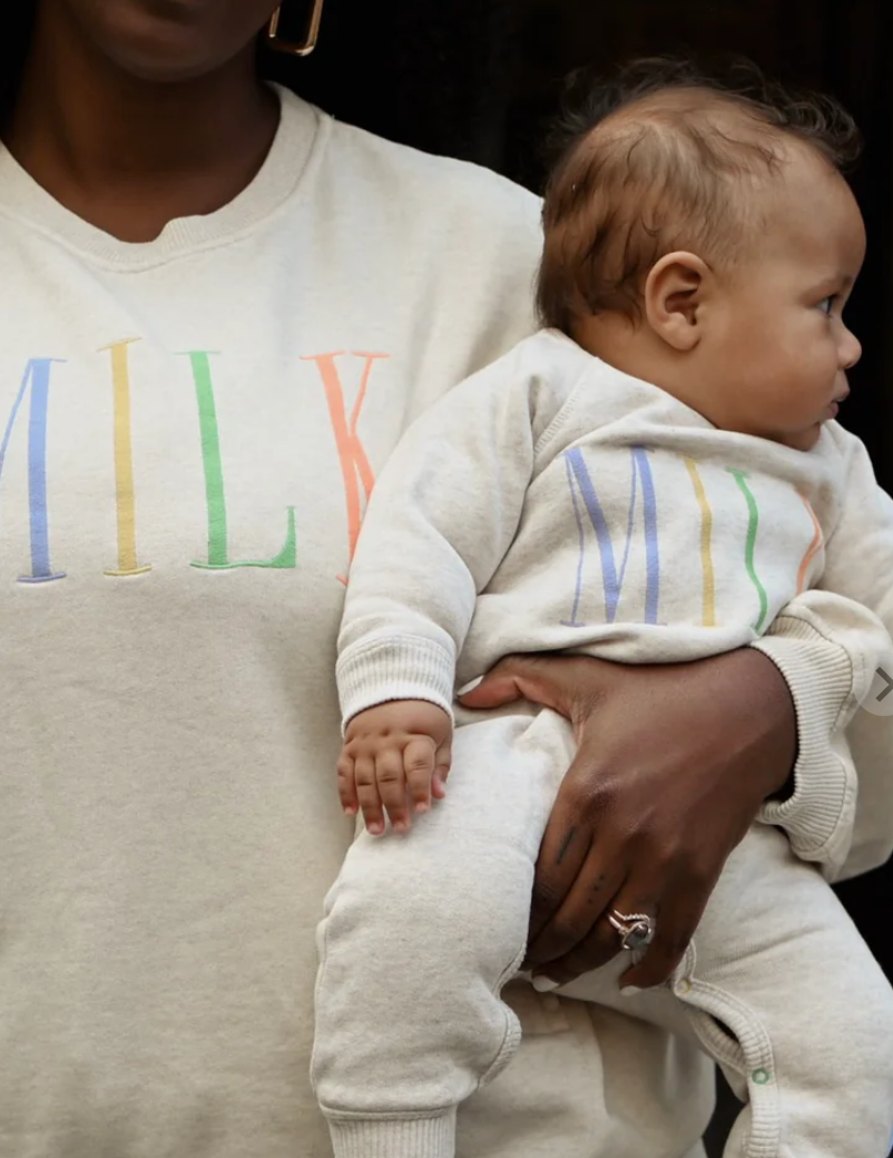 tajinebanane - mère made sweatshirt, grey - Lubus & moi