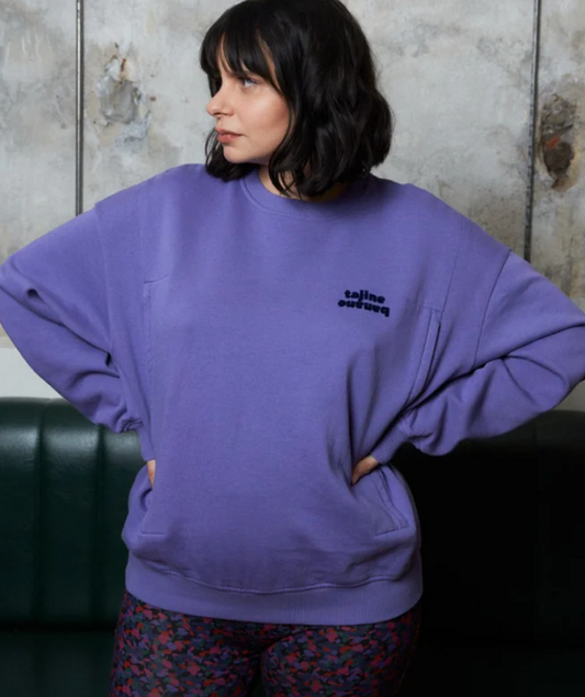 tajinebanane - p'allaite sweatshirt purple - Lubus & moi