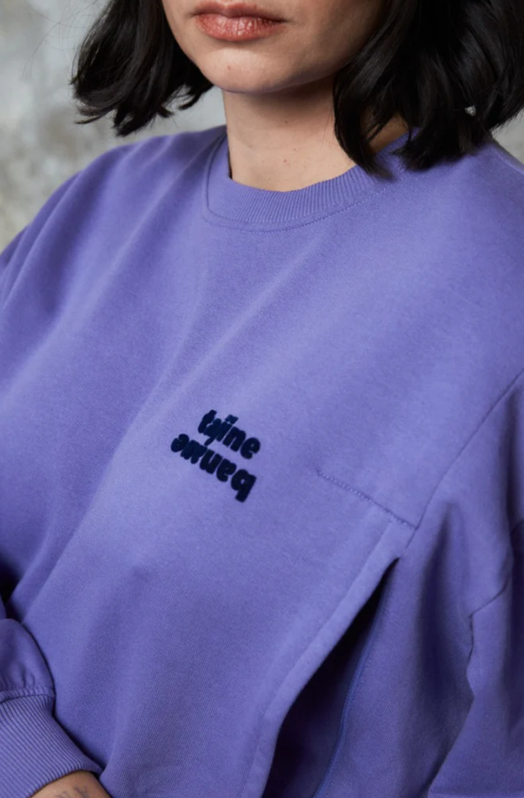 tajinebanane - p'allaite sweatshirt purple - Lubus & moi