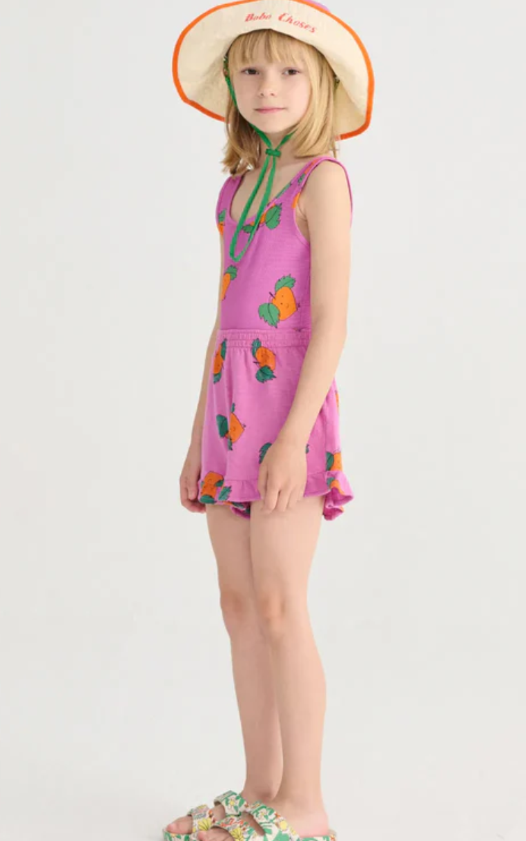 bobo choses kids - tangerine allover shorts - Lubus & moi