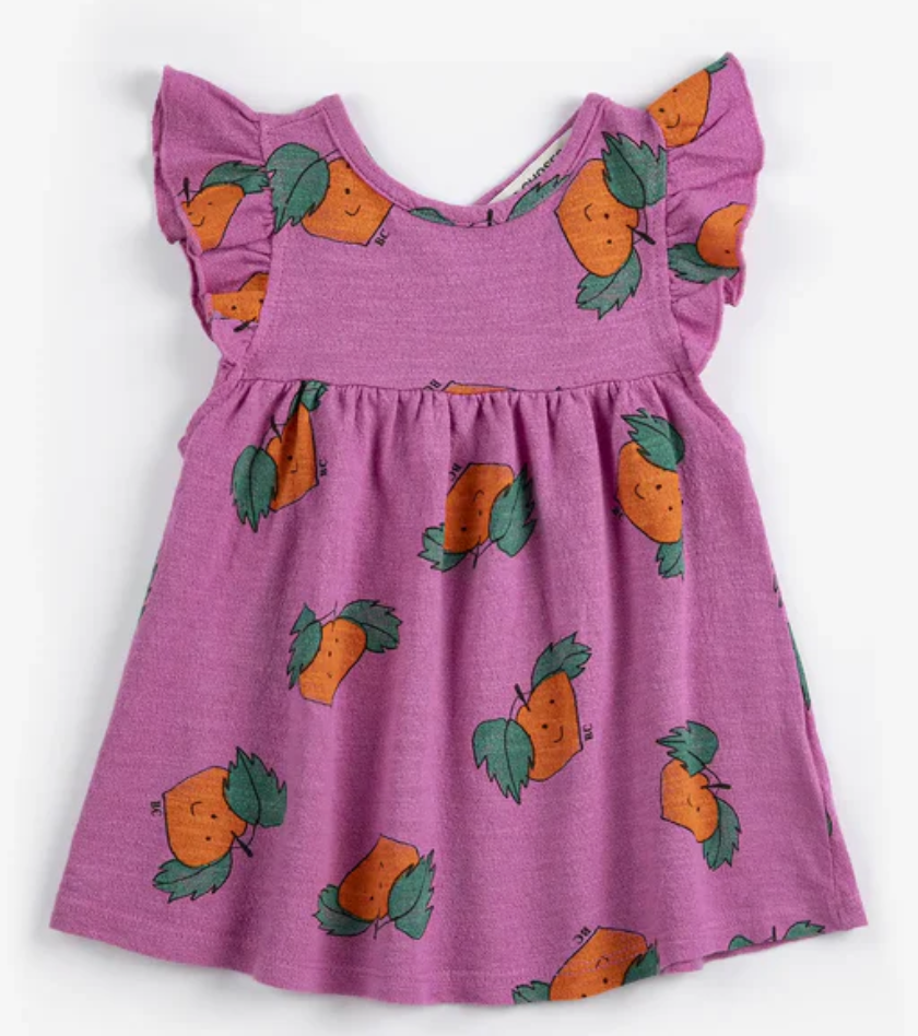 bobo choses kids - tangerine allover dress - Lubus & moi