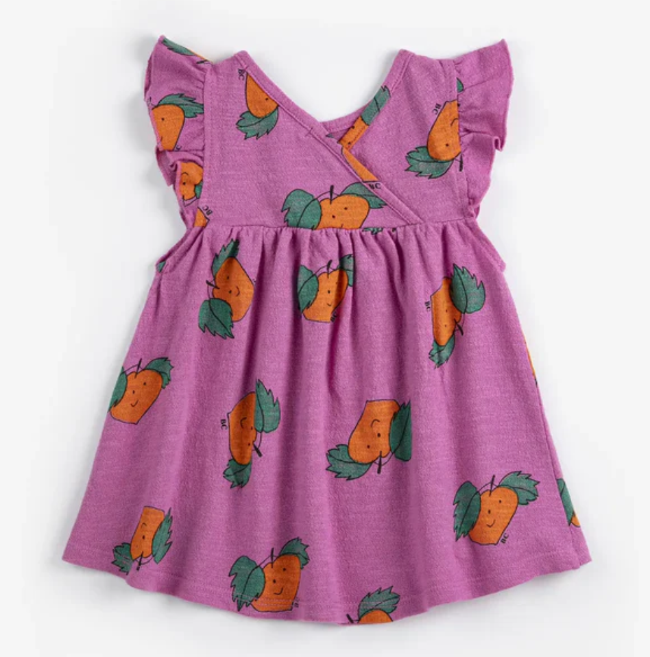 bobo choses kids - tangerine allover dress - Lubus & moi