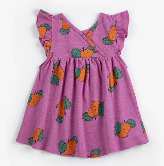 bobo choses kids - tangerine allover dress - Lubus & moi