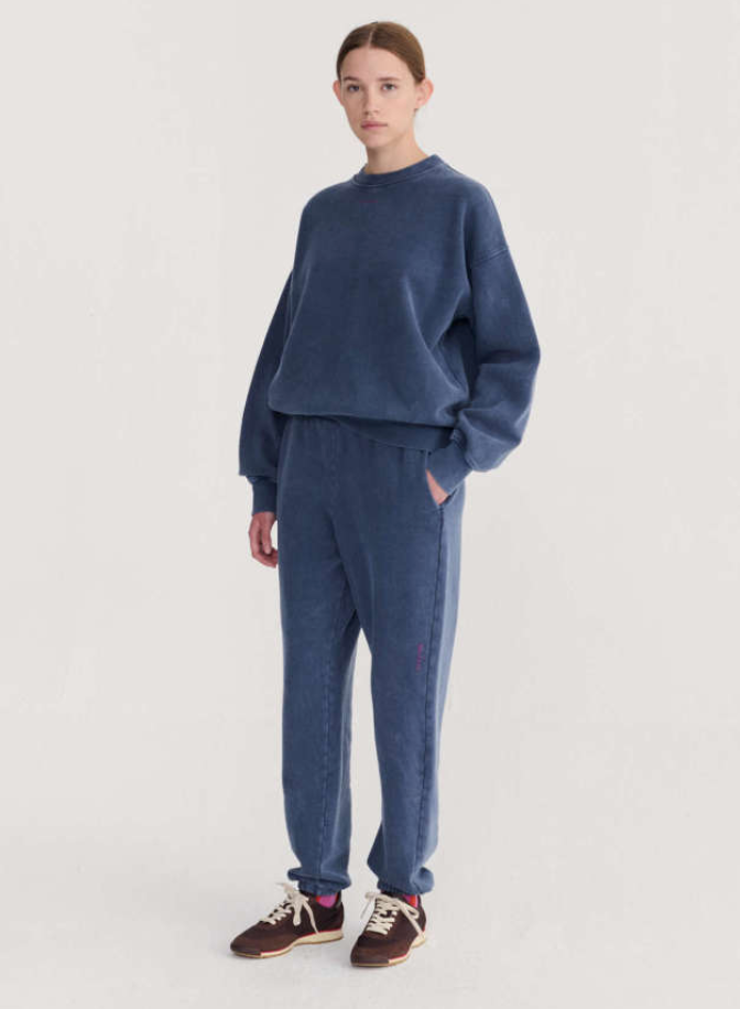 bobo choses adults - embroidery sweatshirt blue - Lubus & moi