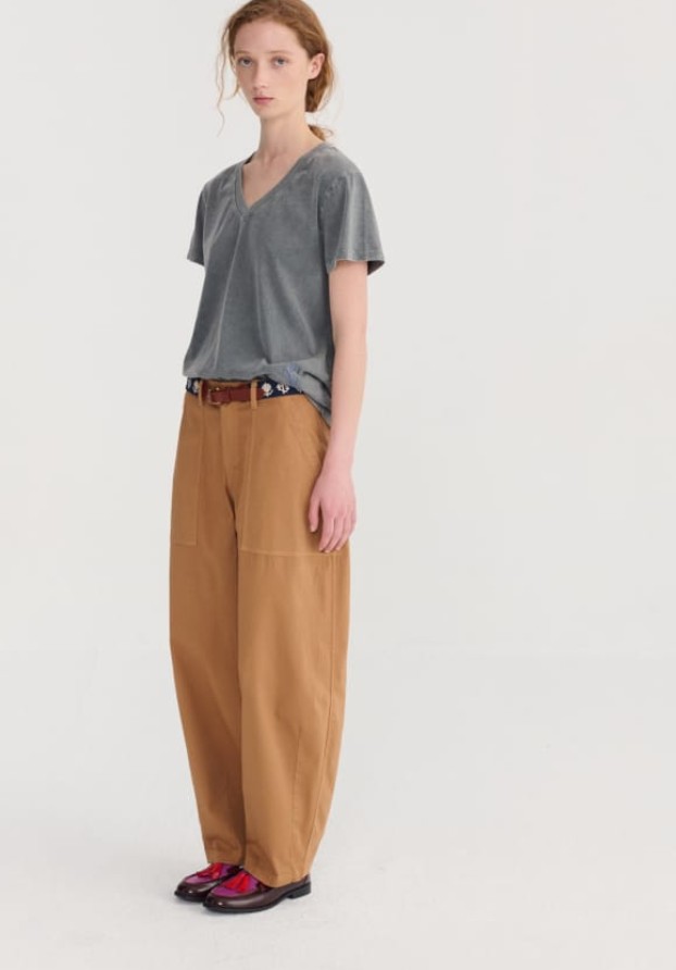 bobo choses adults - v neck shirt grey - Lubus & moi