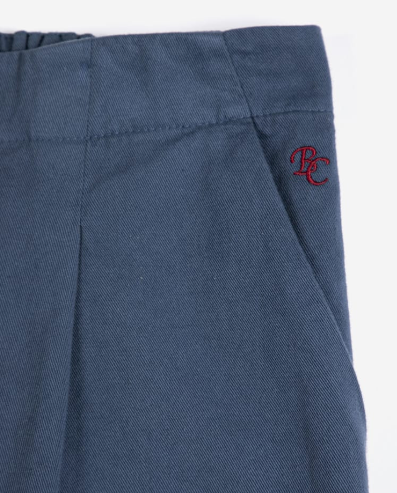 bobo choses adults - pleated trousers, blue - Lubus & moi