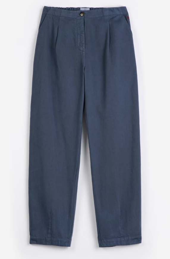 bobo choses adults - pleated trousers, blue - Lubus & moi