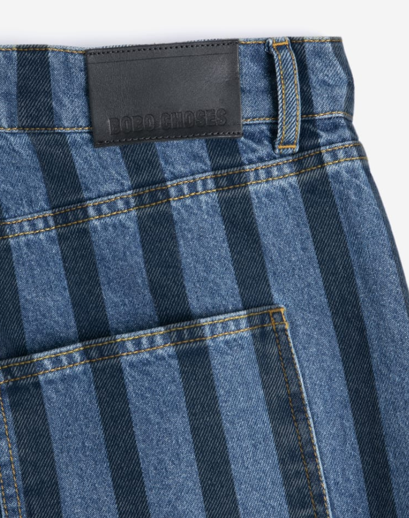 bobo choses adults - striped wideleg denim pants - Lubus & moi