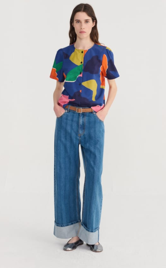 bobo choses adults - striped wideleg denim pants - Lubus & moi