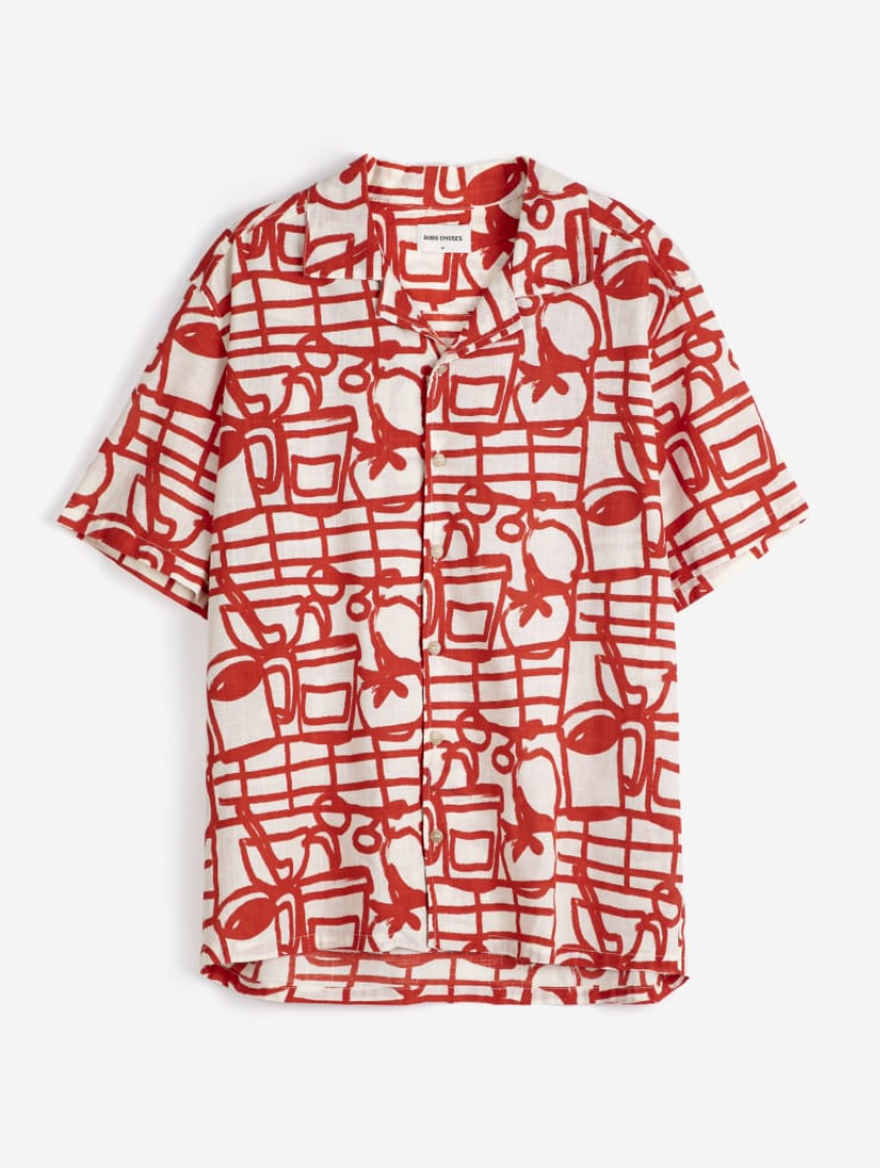bobo choses adults - cookery festival allover shirt red - Lubus & moi
