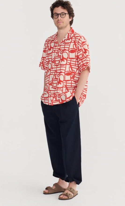 bobo choses adults - cookery festival allover shirt red - Lubus & moi