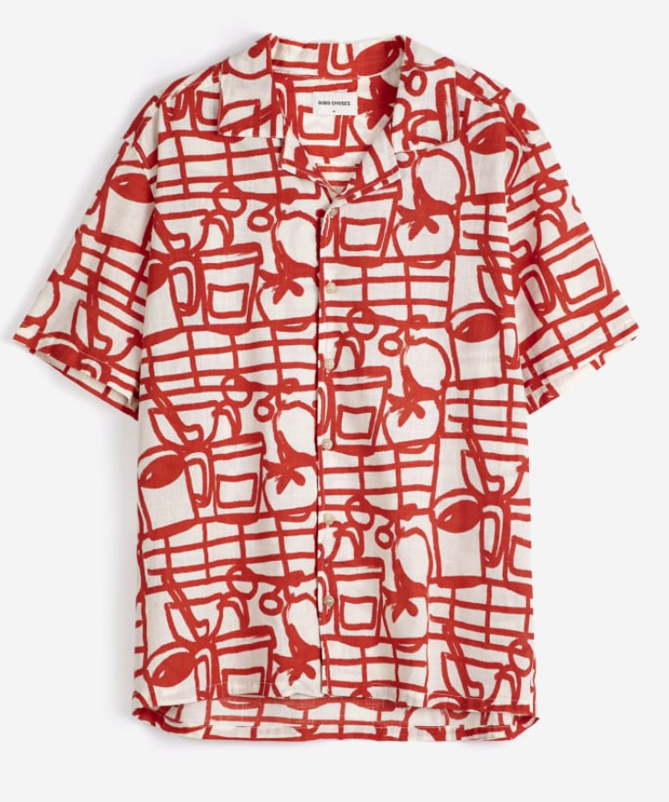 bobo choses adults - cookery festival allover shirt red - Lubus & moi