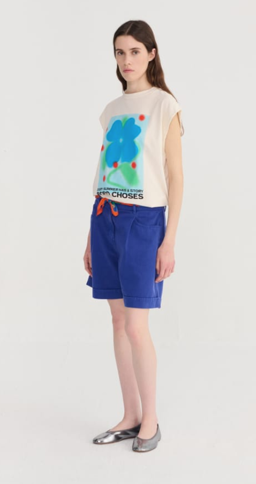 bobo choses adults - pleated twill bermudas - Lubus & moi