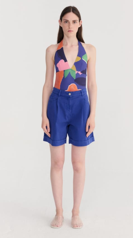 bobo choses adults - pleated twill bermudas - Lubus & moi