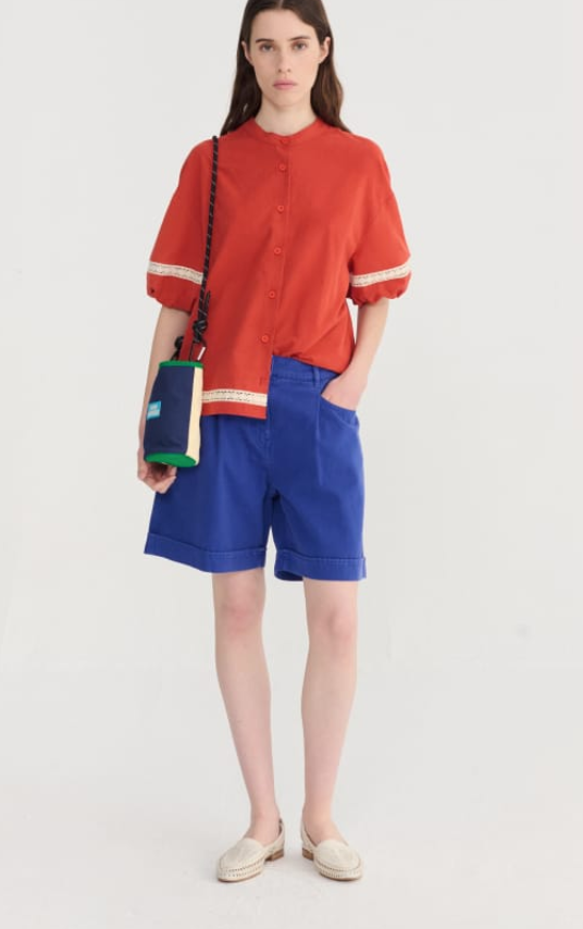 bobo choses adults - pleated twill bermudas - Lubus & moi