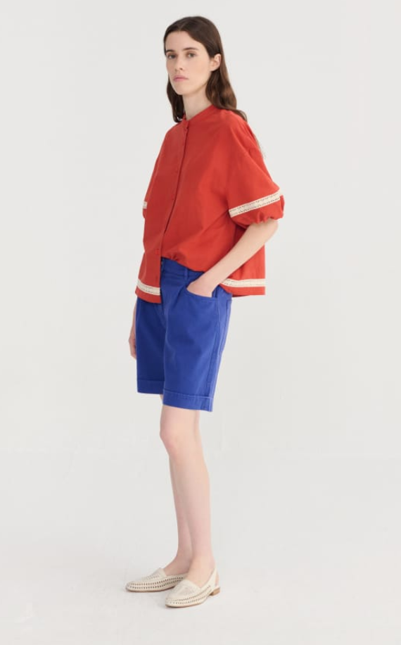 bobo choses adults - pleated twill bermudas - Lubus & moi