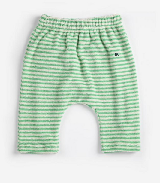 bobo choses kids - green stripes terry harempants - Lubus & moi
