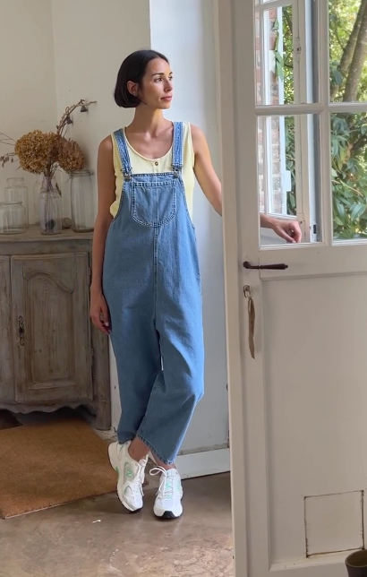 poudreorganic - salopette ciste, denim blue - Lubus & moi