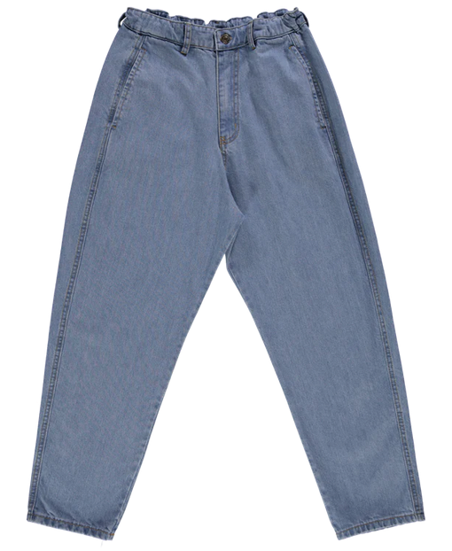 poudreorganic - pantalon carotte, denim blue - court - Lubus & moi