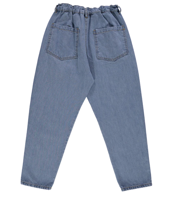 poudreorganic - pantalon carotte, denim blue - court - Lubus & moi