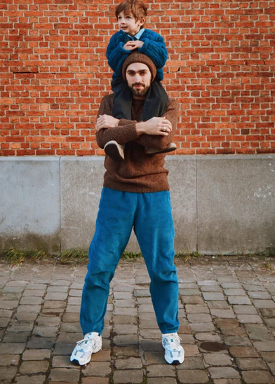 poudreorganic - pantalon coquelicot, dark denim, corduroy - Lubus & moi