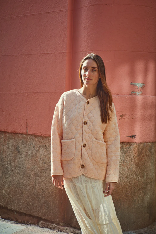 poudreorganic - veste millet, rose bellini - Lubus & moi