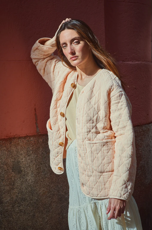 poudreorganic - veste millet, rose bellini - Lubus & moi