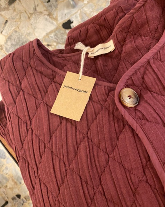 poudreorganic - veste millet, maroon bordeaux - Lubus & moi