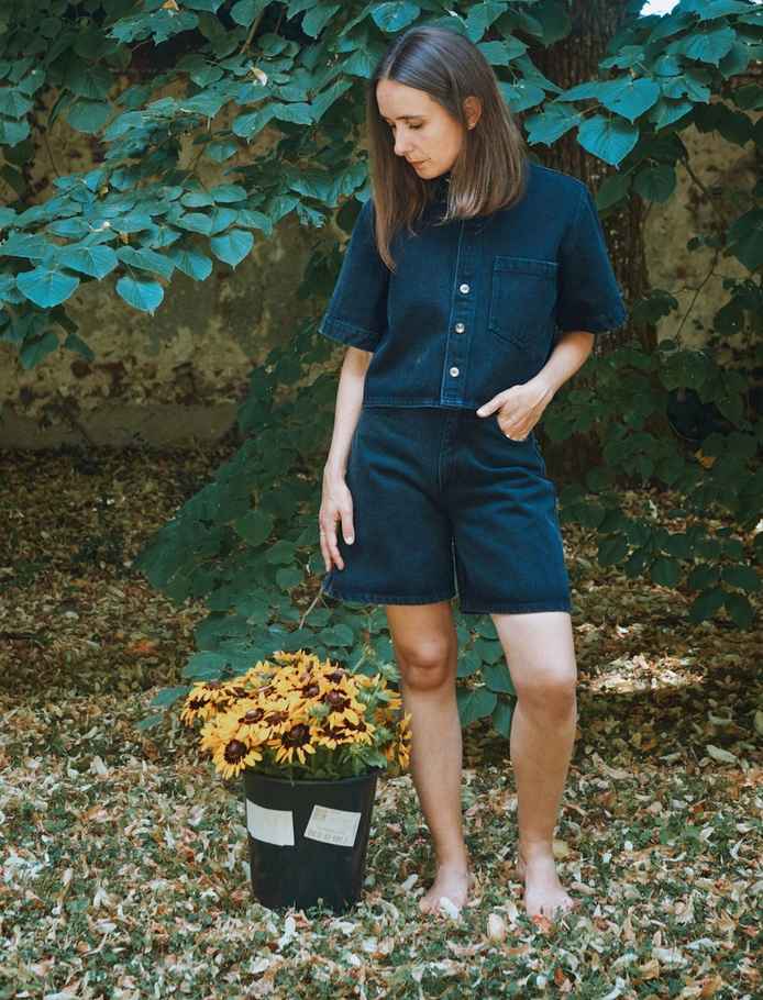poudreorganic - chemise carvi denim noir - Lubus & moi