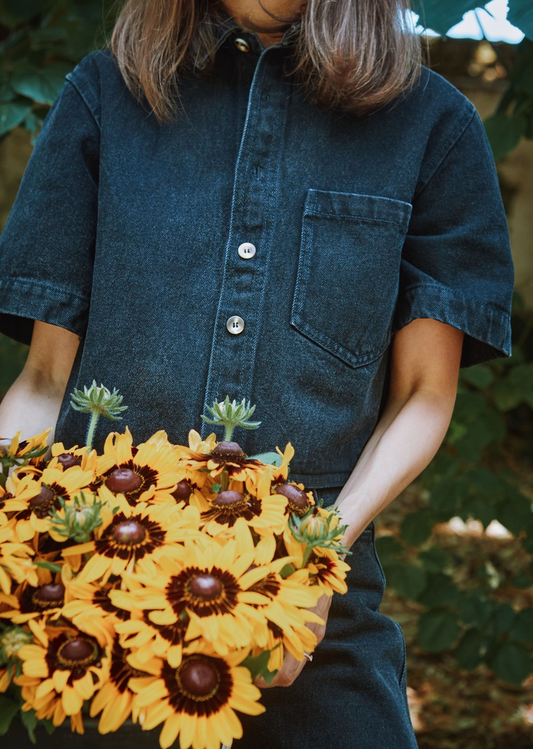 poudreorganic - chemise carvi denim noir - Lubus & moi