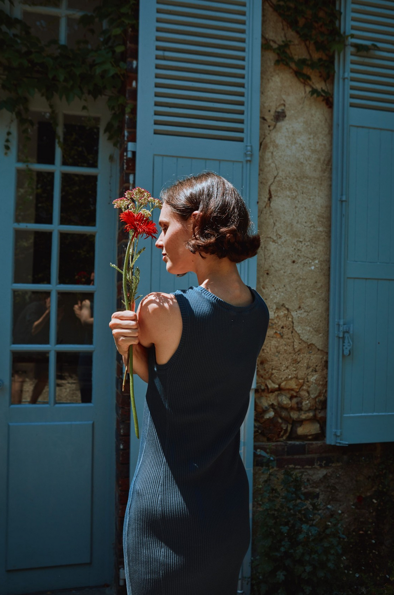 poudreorganic - robe féve midnight navy - Lubus & moi