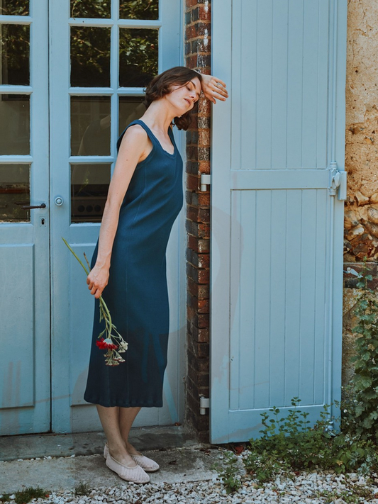 poudreorganic - robe féve midnight navy - Lubus & moi