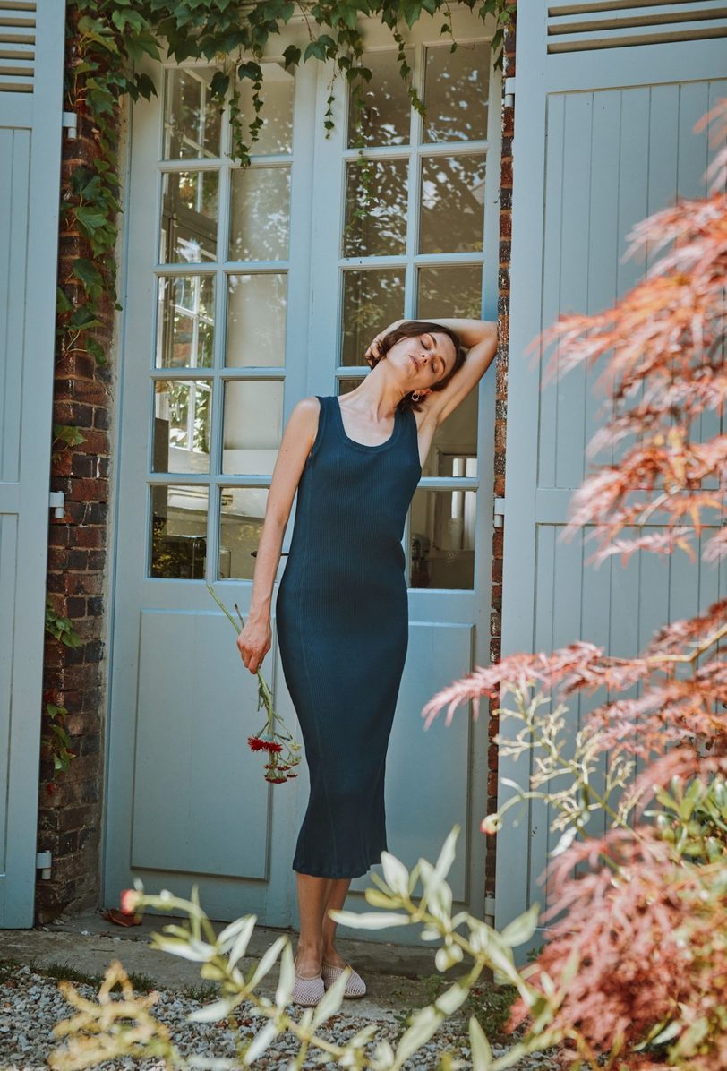 poudreorganic - robe féve midnight navy - Lubus & moi