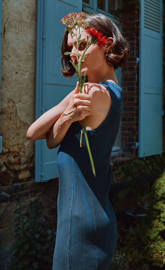 poudreorganic - robe féve midnight navy - Lubus & moi