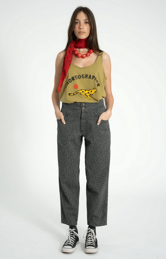 sisters department - trousers grey, animal print - Lubus & moi