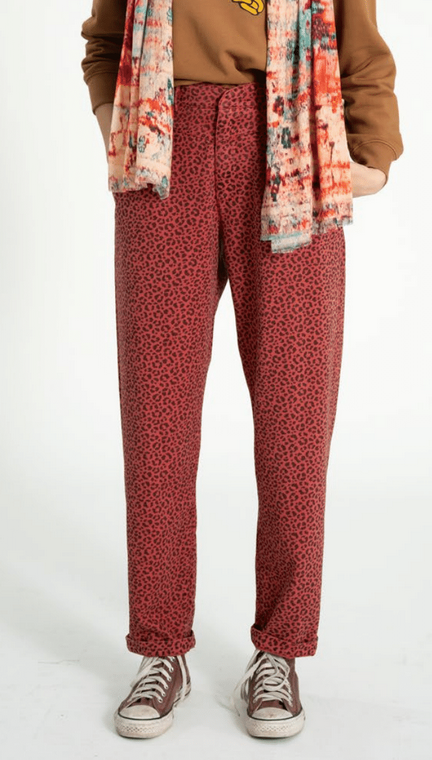 sisters department - trousers pink, animal print - Lubus & moi